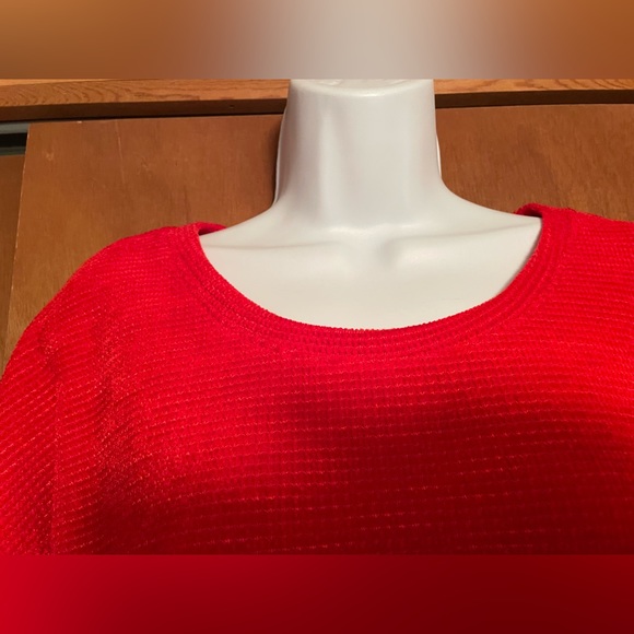 Time and True Women's Red Sweater Size L (12-14) - Picture 3 of 10